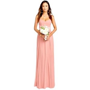 Show Me Your Mumu Godshaw Goddess Gown Rustic Mauve Crisp Bridesmaids Dress